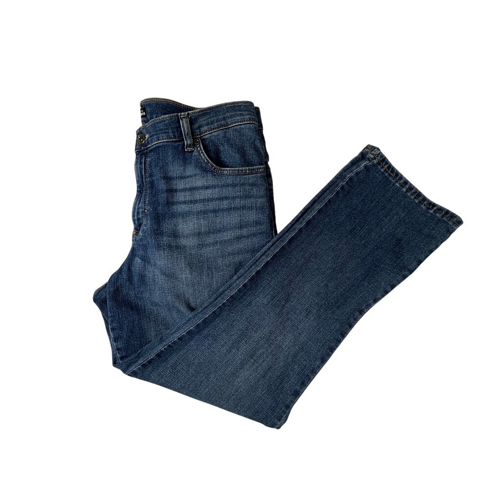 LEE Jeans Womens 10 Short Blue Relaxed Fit Straight Leg Stretch Denim 3051833